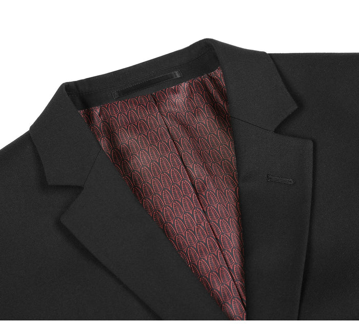 2110-1 Men's Slim Fit Solid Stretch 2-Piece Suit