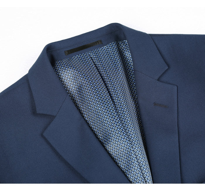 2110-19 Men's Slim Fit Solid Stretch 2-Piece Suit