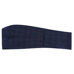 293-21 Men's Slim Fit Stretch Checked Suits