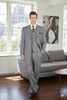 Mens Zoot Suit - Light Gray 3-Piece Suit with Vest – Classic Business and Wedding Formal Wear - 1920s Fashion 6   - from alligatorwarehouse.com