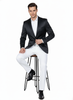 Men’s Black Satin Blazer – Classic Slim Fit Two-Button Formal Suit Jacket for Weddings, Parties, and Business Events 4   - from alligatorwarehouse.com