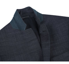 558-2 Men's Two Piece Slim Fit Wool Blend Suit