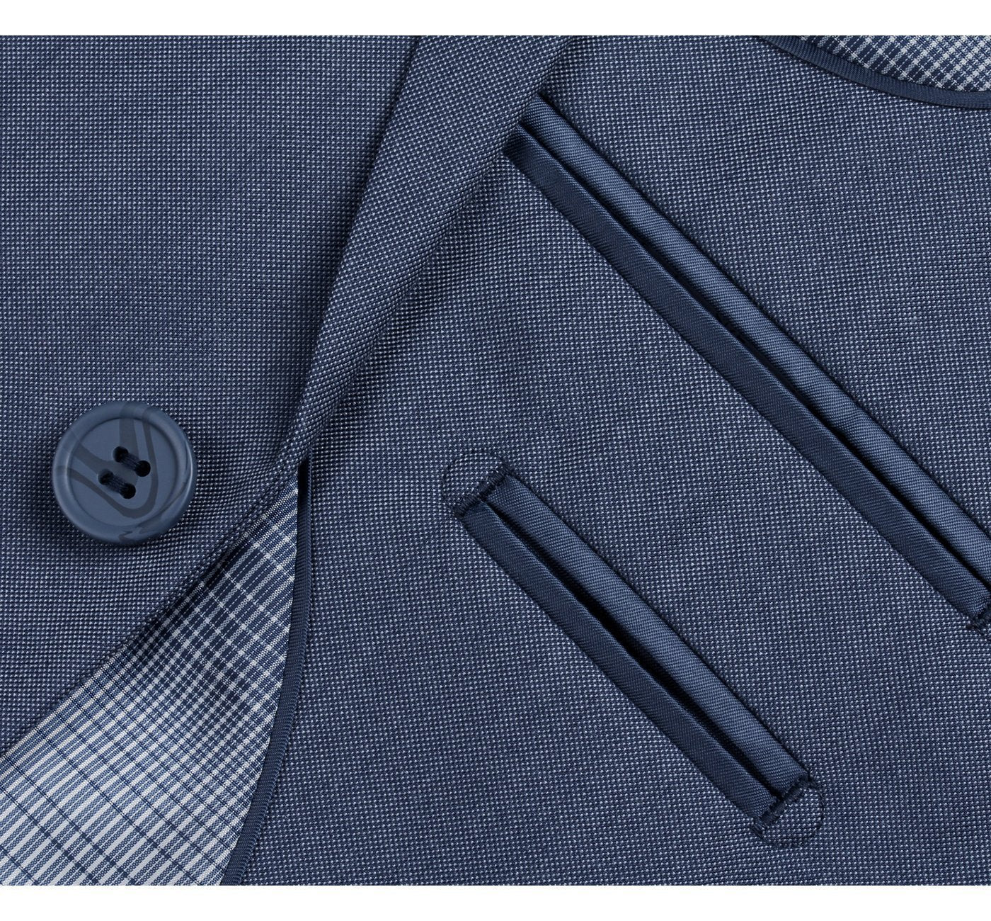 203-19 Men's 2-Piece Slim Fit Single Breasted Notch Lapel Suit