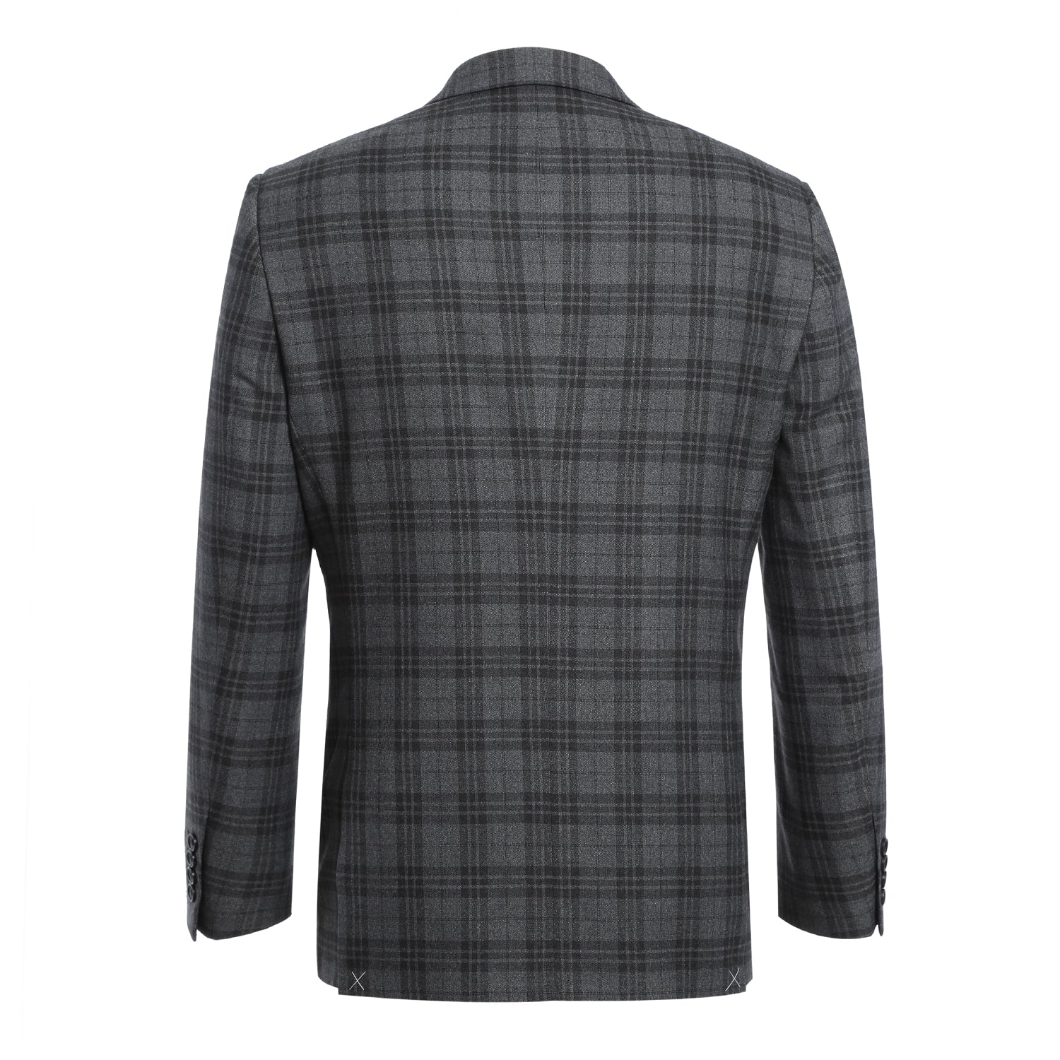 294-15 Men's Slim Fit Checked Suits 3 SO6294-15 slim suits_38L  - from alligatorwarehouse.com