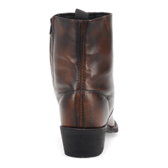 Laredo Men's Fletcher Leather Round Toe Boots with Zipper - Tan