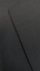 Bevagna Collection - Black 100% Virgin Wool Regular Fit Pick Stitched 2 Piece Suit