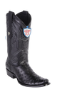 Wild West Botas de Avestruz Horma Dubai Black