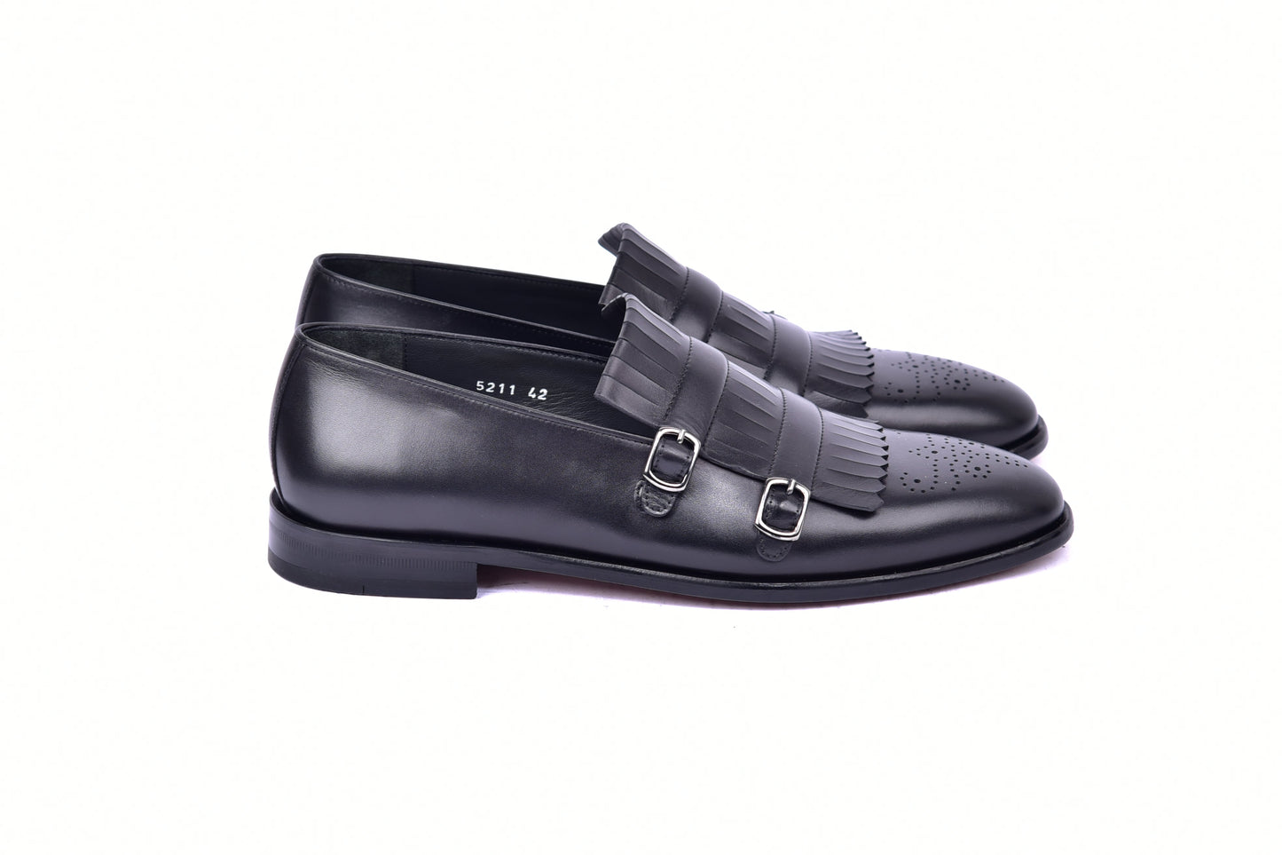 C0001902-5211 Kilt side buckle Loafer-Black