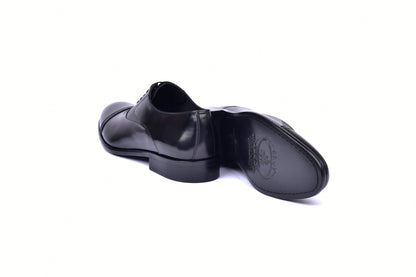 C0012-5256 Cap toe Lace up- Black