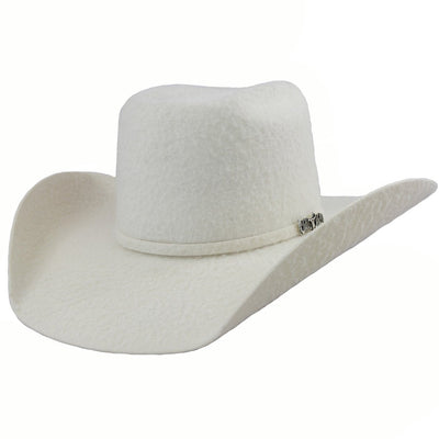 Cuernos Chuecos 10x White Grizzly Brick Crown Cowboy Hat 1 -1  - from alligatorwarehouse.com