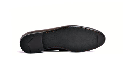 C161-5532 Deer skin Loafer- Brown