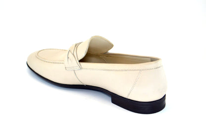 C162-5532 Full Deer skin Loafer- Beige