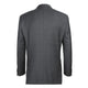 Gray Regular Fit Wool Blend Windowpane 2 Piece Suit