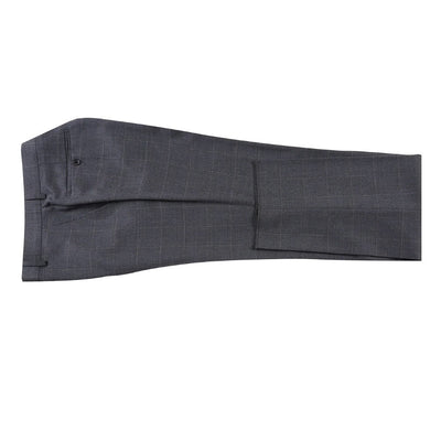 Gray Regular Fit Wool Blend Windowpane 2 Piece Suit 3 SO6566-6-CLASSIC  - from alligatorwarehouse.com