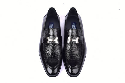 C01998-5760V H buckle Vita Calf Skin-Black