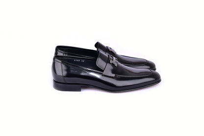 C02006-5760 H buckle Lux Calf High Gloss Black