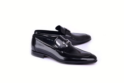 C02006-5760 H buckle Lux Calf High Gloss Black