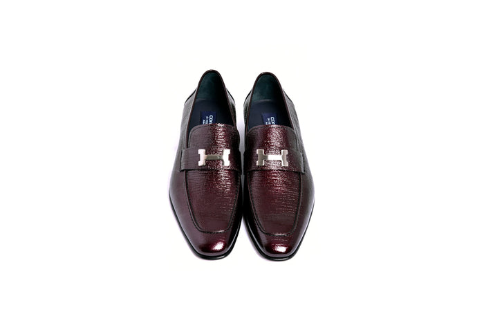 C01999-5760V H buckle Vita Calf Skin-Burgundy