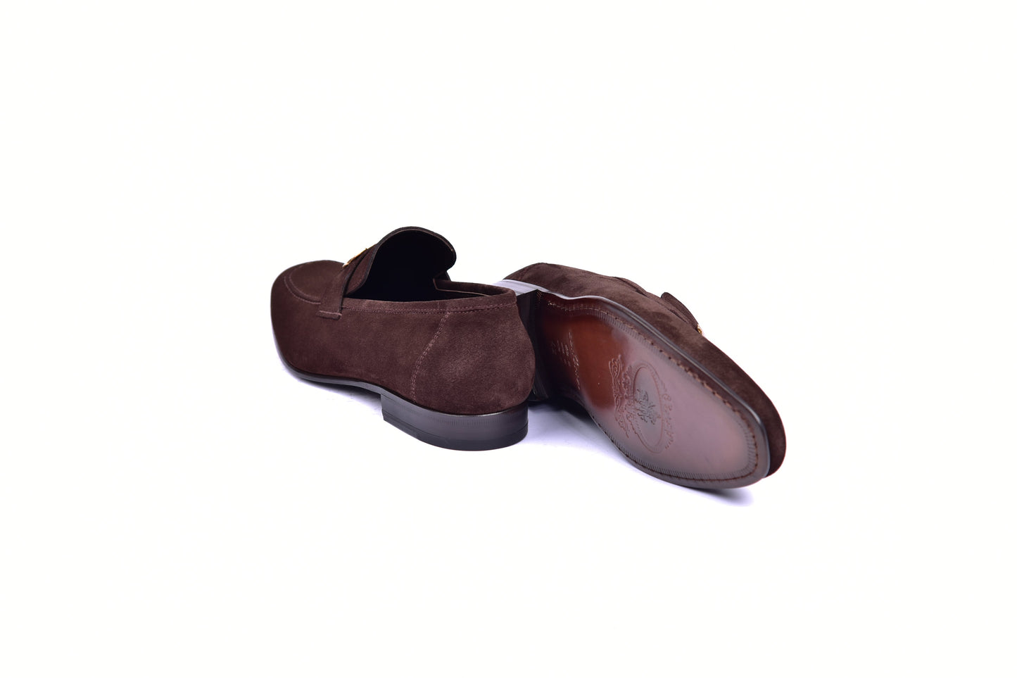 C02010-5760S H buckle Brown Suede