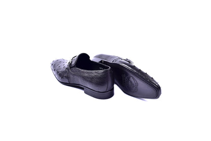 C0225-5776 Genuine Ostrich- Black