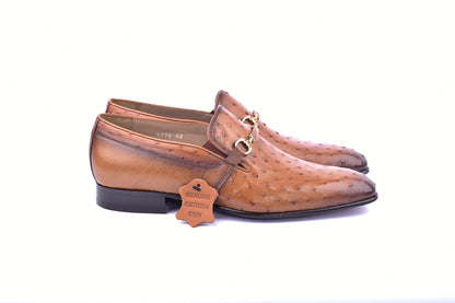 C0227-5776 Genuine Ostrich- Tan