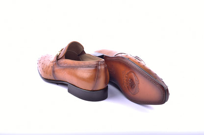 C0227-5776 Genuine Ostrich- Tan