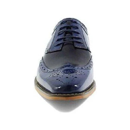 Stacy Adams Tinsley Wingtip Oxford Mens Shoes Cobalt Multi Lace Up 25092-468