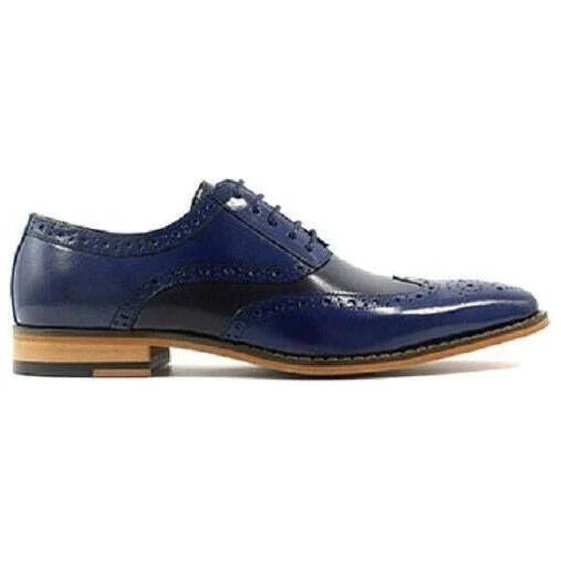 Stacy Adams Tinsley Wingtip Oxford Mens Shoes Cobalt Multi Lace Up 25092-468
