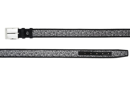 CBelt -5829- Design Leather Belt - Black