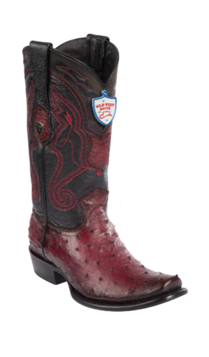 Wild West Botas de Avestruz Horma Dubai Faded Brown