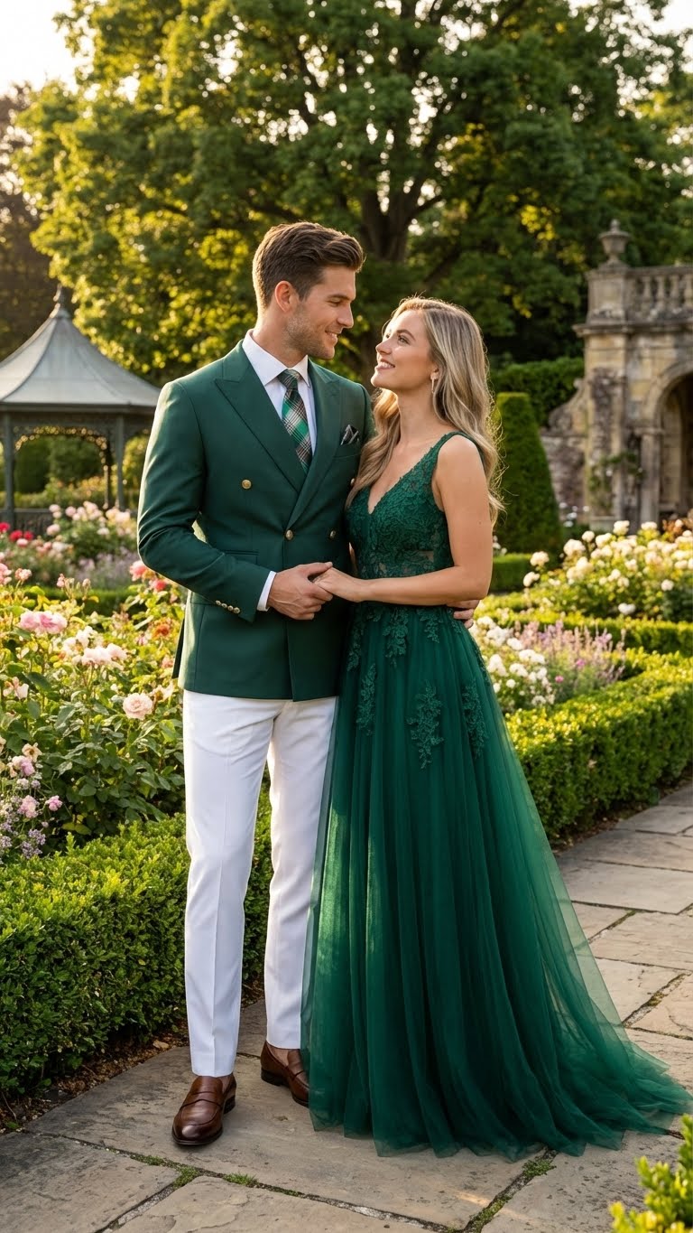 Men’s Dark Green Double Breasted Blazer – Hunter Olive Green Sport Jacket coat