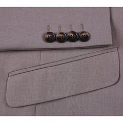 201-103 Men's 2-Piece Slim Fit Single Breasted Notch Lapel Suit