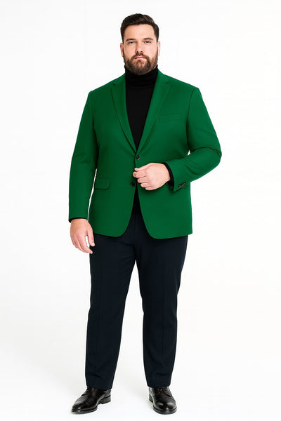 Mens Green Blazer – Stylish Casual and Formal Sport Coat for Parties, Weddings and Events in Emerald Green 5   - from alligatorwarehouse.com