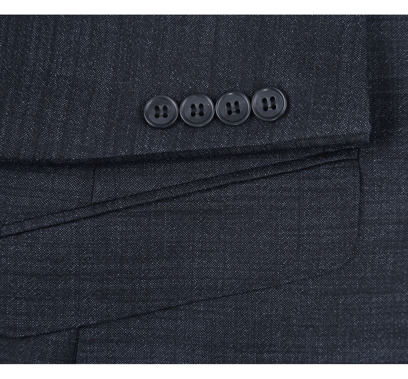 558-2 Men's Two Piece Slim Fit Wool Blend Suit