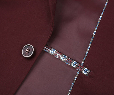 Vanderbilt Collection - Classic 2 Piece Suit 2 Buttons Regular Fit In Burgundy 3 SO6201-8-CLASSIC  - from alligatorwarehouse.com