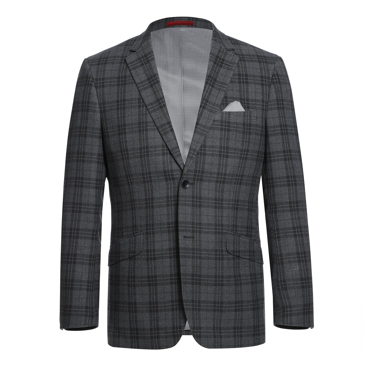 294-15 Men's Slim Fit Checked Suits 2 SO6294-15 slim suits_38L  - from alligatorwarehouse.com