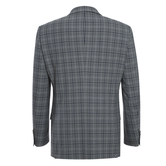 293-20 Men's Slim Fit Stretch Checked Suits