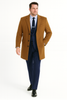 Men’s Camel Brown Wool Overcoat – Classic Long Dress Coat for Business and Casual Wear in Vecuna Color 7   - from alligatorwarehouse.com
