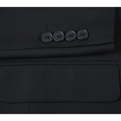 201-1 Men's Double-Breasted Peak Lapel Slim Fit Suit 5 SO6201-1 DB PEAK slim suits_34S  - from alligatorwarehouse.com