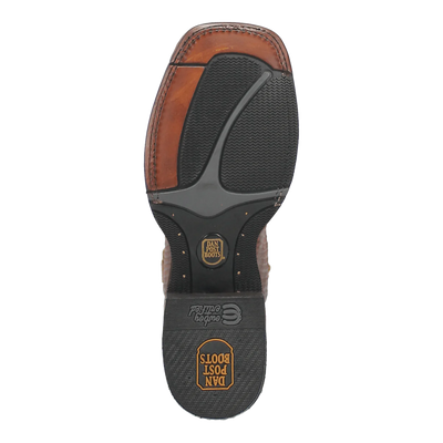 Dan Post Men's KA Python Print Leather Square Toe Boots - Brown 5 DP4526_7_D  - from alligatorwarehouse.com