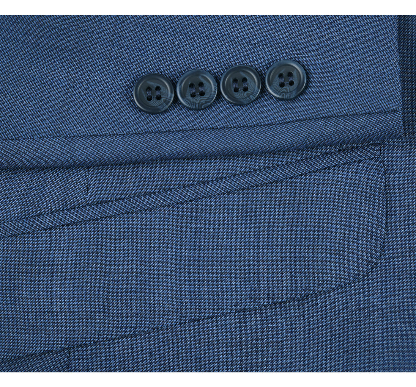 557-1 Men's 2-Piece Slim Fit Single Breasted Wool Suit