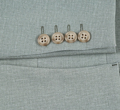 Half Canvas Slim Fit Blazer in Light Sage Gray 5 SO6PS24-4_Riserva-JKT_38R  - from alligatorwarehouse.com