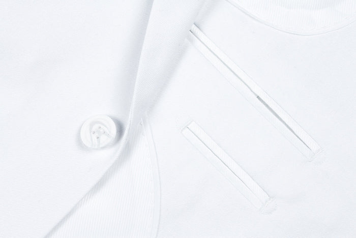 Vanderbilt Collection - Classic 2 Piece Suit 2 Buttons Regular Fit In White