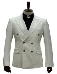 Ivory Wedding Suit - Cream Tuxedos Suit - Ivory Dinner Jacket Plus Pants