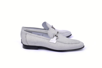 C02021-6091 Laser Designed Leather-White