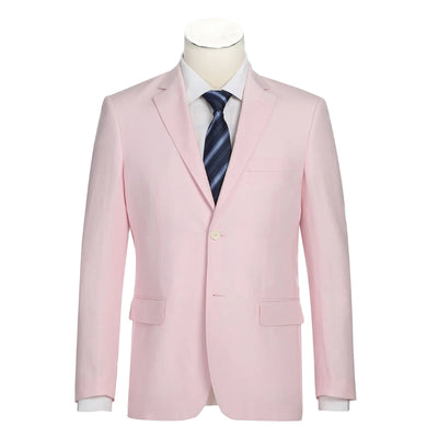 Men's Pink 2-Piece Slim Fit Linen Suit 1 SO6611-4-NEWSLIM  - from alligatorwarehouse.com