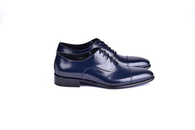 C0094-6265 Cap toe Lace up-Shinny Calf Navy