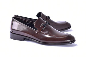 Corrente 6415 Calfskin Slip-On Loafer - Brown - Brown - Size 13