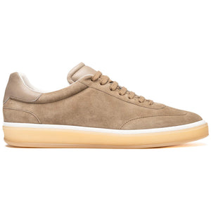 Zelli Gotti Suede & Leather Sneaker in Taupe