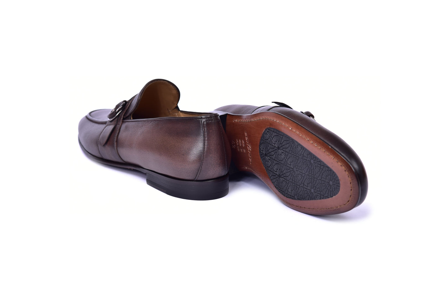 C00101- 6628 Side Buckle Loafer -Brown